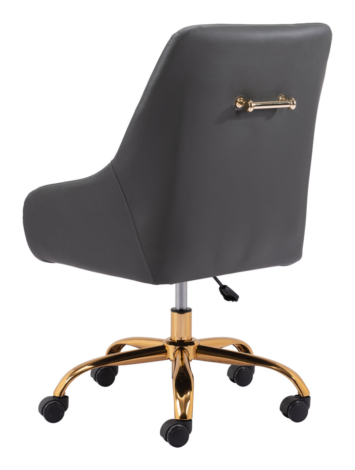 The Madelaine Office Chair Gray & Gold  Era and Style Inspired Home Decor 1