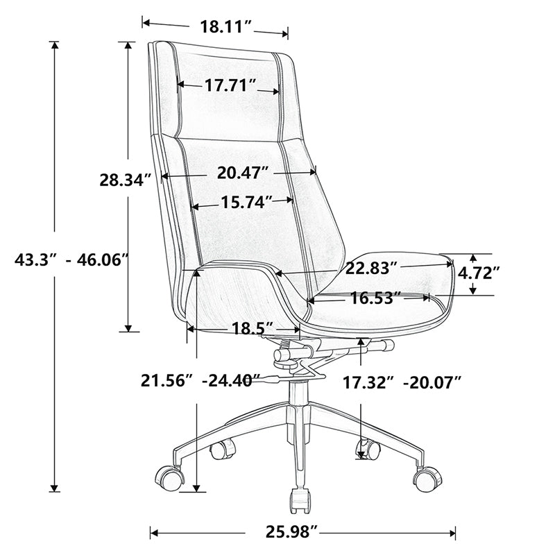 Eames-Inspired Office Chair