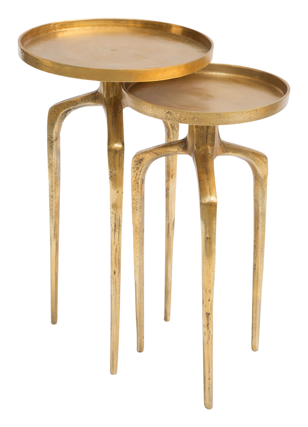 The Como Accent Table Set (2-Piece) Antique Gold  Era and Style Inspired Home Decor 1