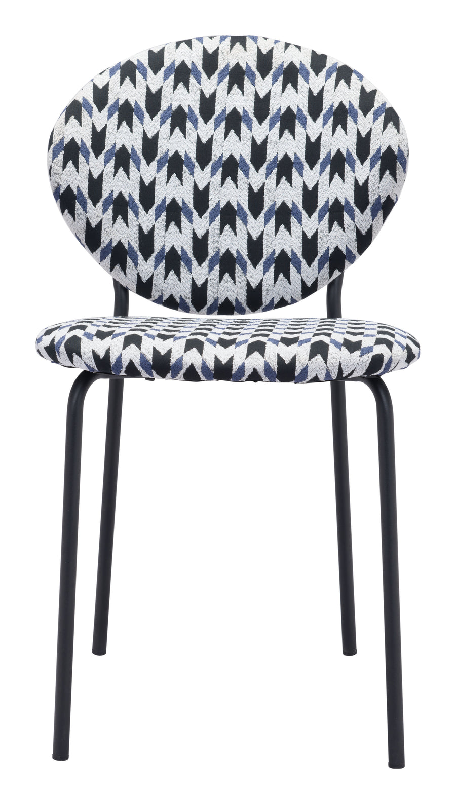 The Clyde Dining Chair (Set of 2) Geometric Print & Black  Era and Style Inspired Home Decor 1