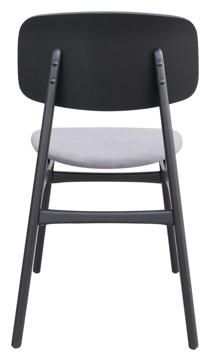 The Othello Dining Chair (Set of 2) Gray & Black  Era and Style Inspired Home Decor 1