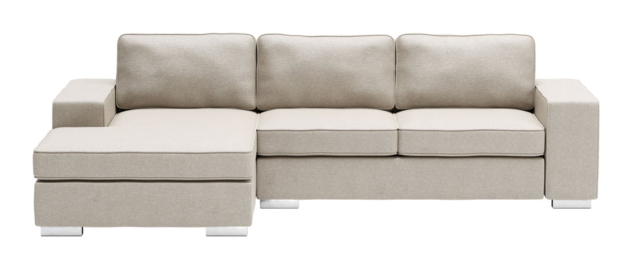 The Brickell Sectional Beige  Era and Style Inspired Home Decor 1