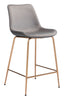 The Tony Counter Stool Gray & Gold  Era and Style Inspired Home Decor 1