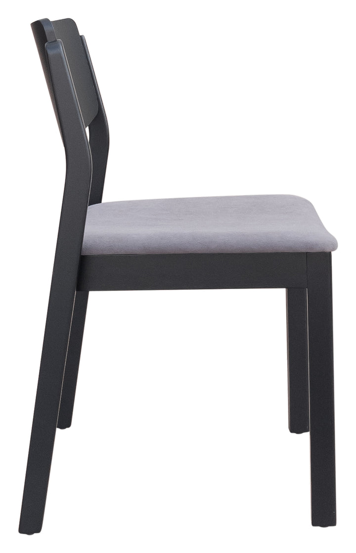 The Desdamona Dining Chair (Set of 2) Gray & Black  Era and Style Inspired Home Decor 1