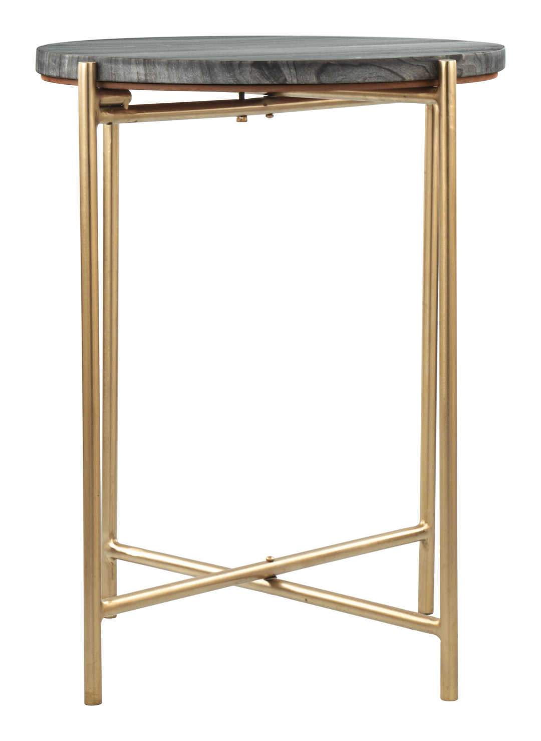 The David Side Table Gray & Gold  Era and Style Inspired Home Decor 1