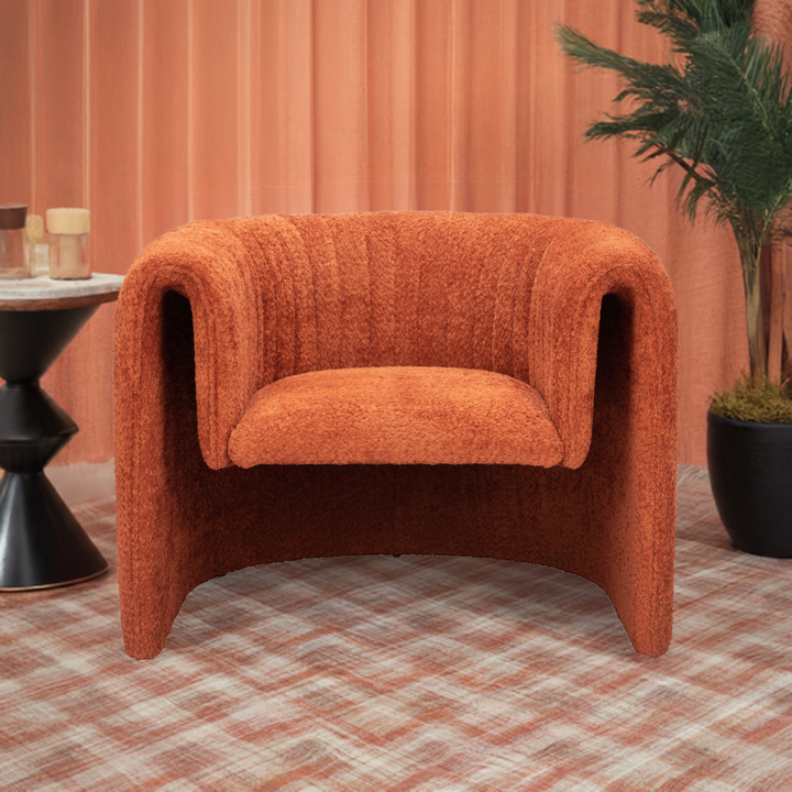 The Viana Accent Chair Burnt Orange