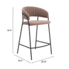 The Josephine Counter Stool (Set of 2) Brown  Era and Style Inspired Home Decor 1