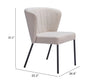 The Aimee Dining Chair (Set of 2) Beige  Era and Style Inspired Home Decor 1