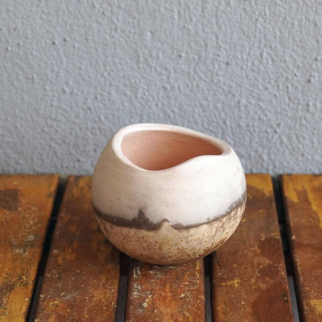 Hikari Ceramic Raku Pottery Vase by RAAQUU