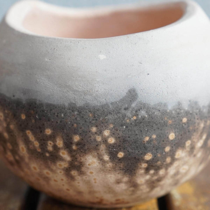 Hikari Ceramic Raku Pottery Vase by RAAQUU