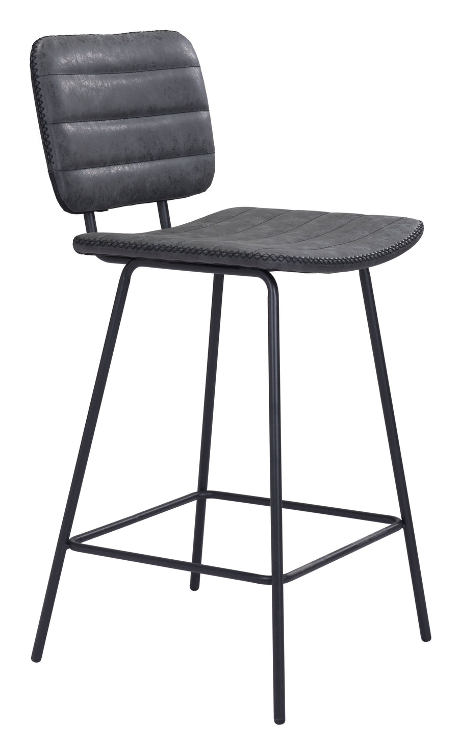 The Boston Counter Stool (Set of 2) Vintage Black  Era and Style Inspired Home Decor 1