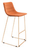 The Adele Barstool (Set of 2) Orange & Gold  Era and Style Inspired Home Decor 1