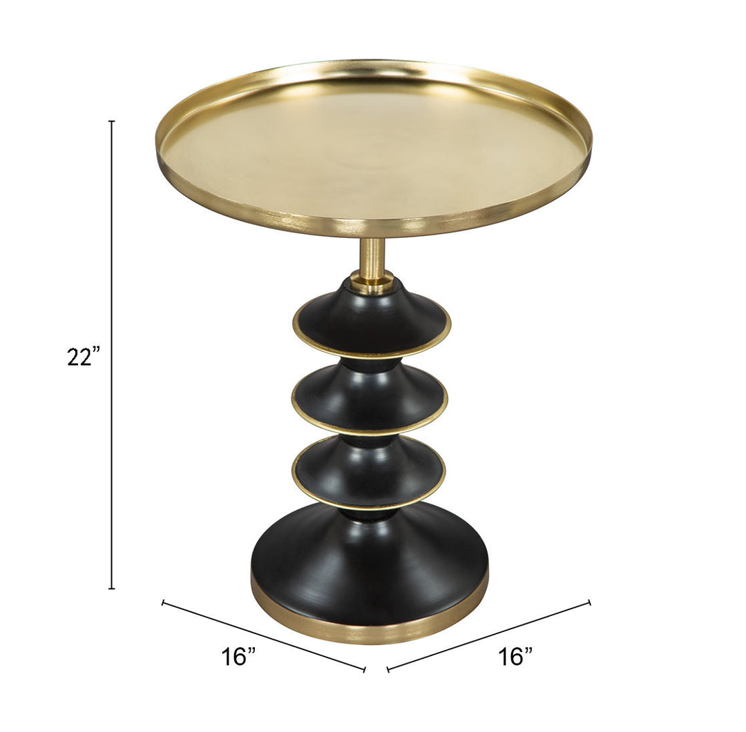 The Donahue Side Table Gold & Black  Era and Style Inspired Home Decor 1