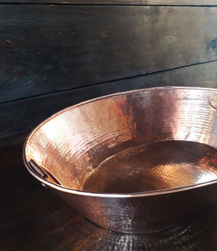 Large Copper Ice Bucket 21"