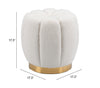 The Napa Ottoman Ivory  Era and Style Inspired Home Decor 1