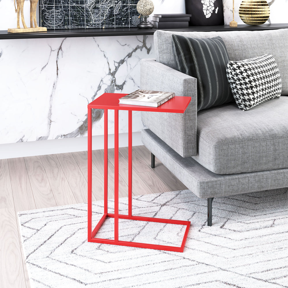 The Atom Side Table Red  Era and Style Inspired Home Decor 1