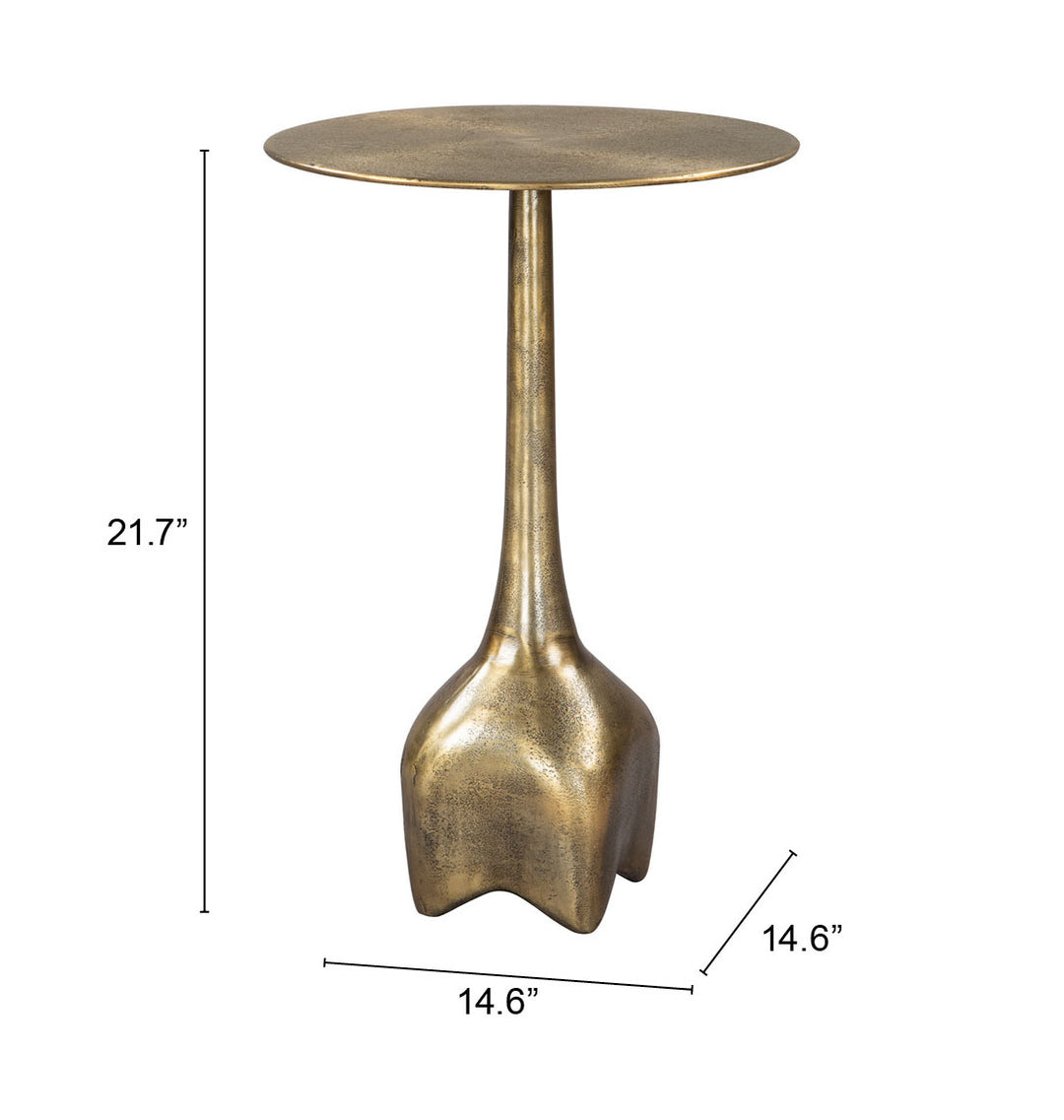 The Lexi Side Table Antique Brass  Era and Style Inspired Home Decor 1