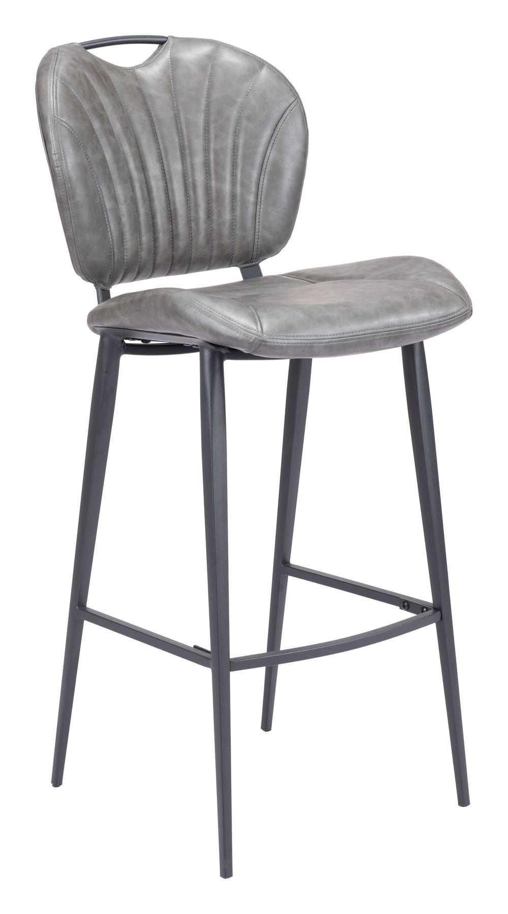 The Terrence Barstool Vintage Gray  Era and Style Inspired Home Decor 1