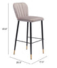 The Manchester Barstool (Set of 2) Gray  Era and Style Inspired Home Decor 1