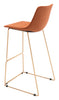 The Adele Barstool (Set of 2) Orange & Gold  Era and Style Inspired Home Decor 1