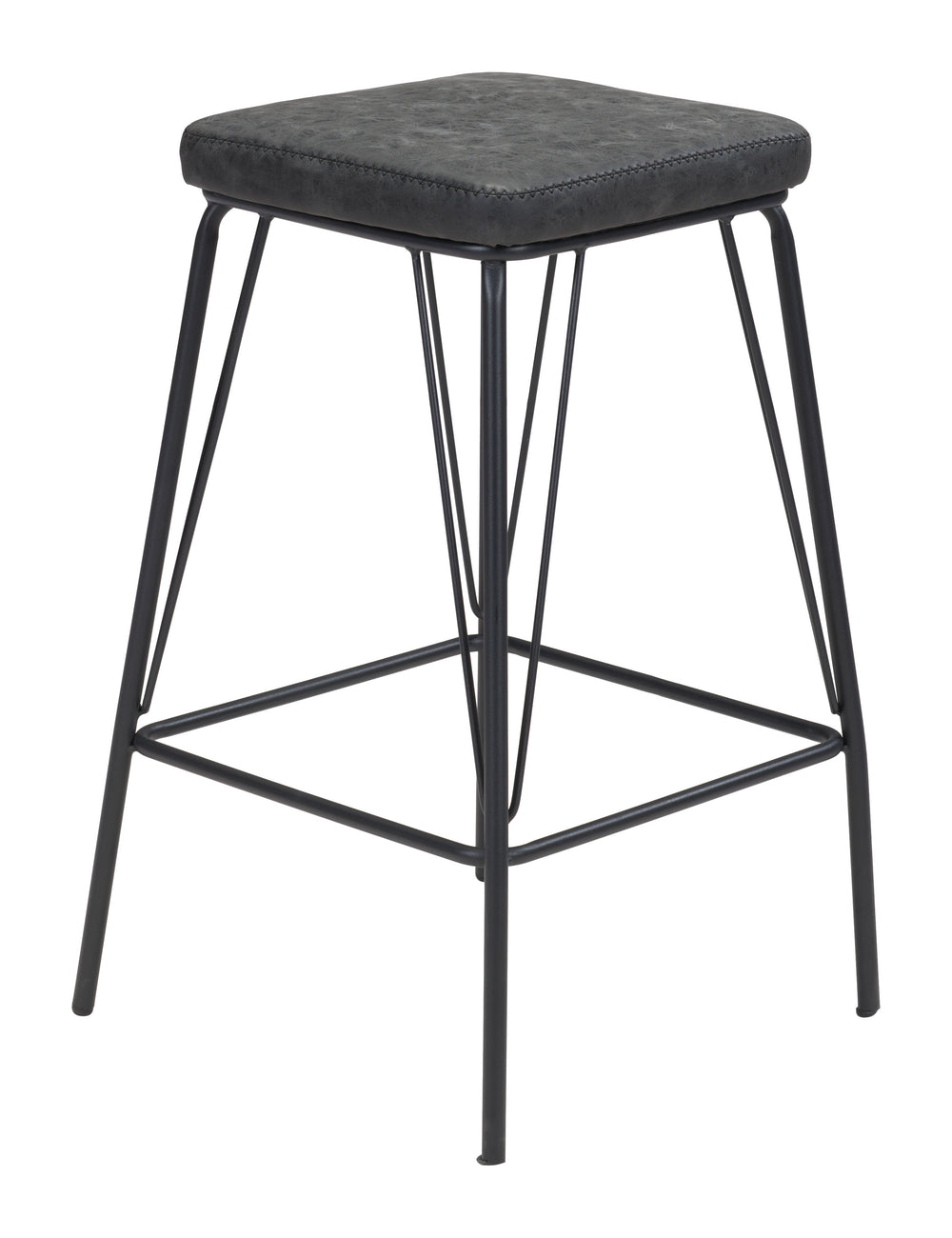 The Samuel Counter Stool (Set of 2) Vintage Black  Era and Style Inspired Home Decor 1