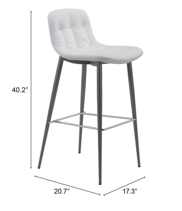 The Tangiers Barstool (Set of 2) White  Era and Style Inspired Home Decor 1