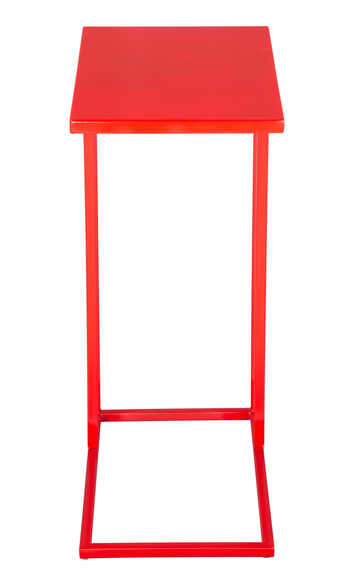 The Atom Side Table Red  Era and Style Inspired Home Decor 1