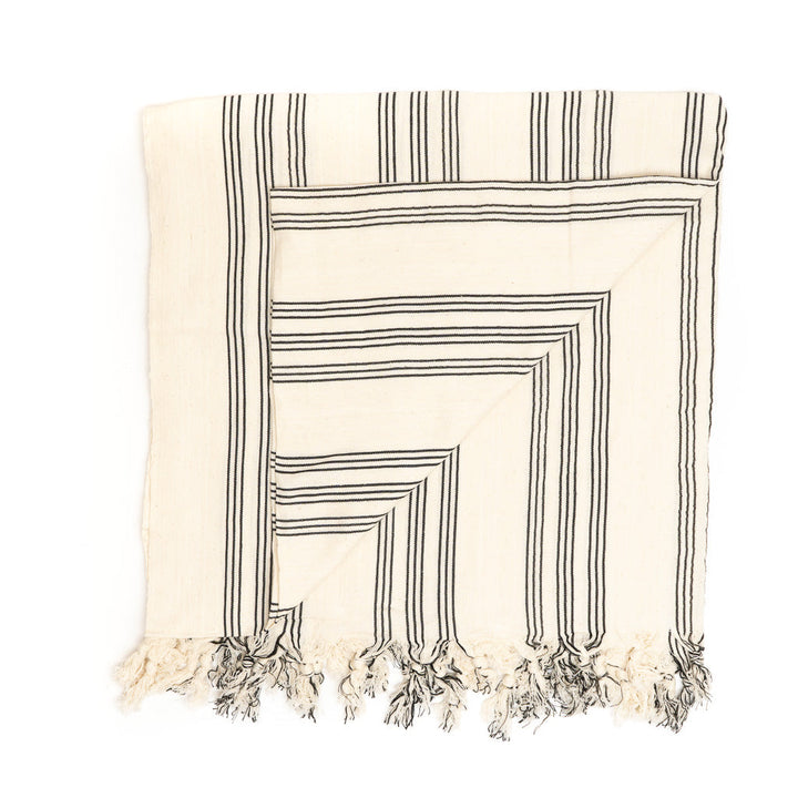 Cordoba Peshtemal Thin Throw Blanket Beach Towel by La'Hammam