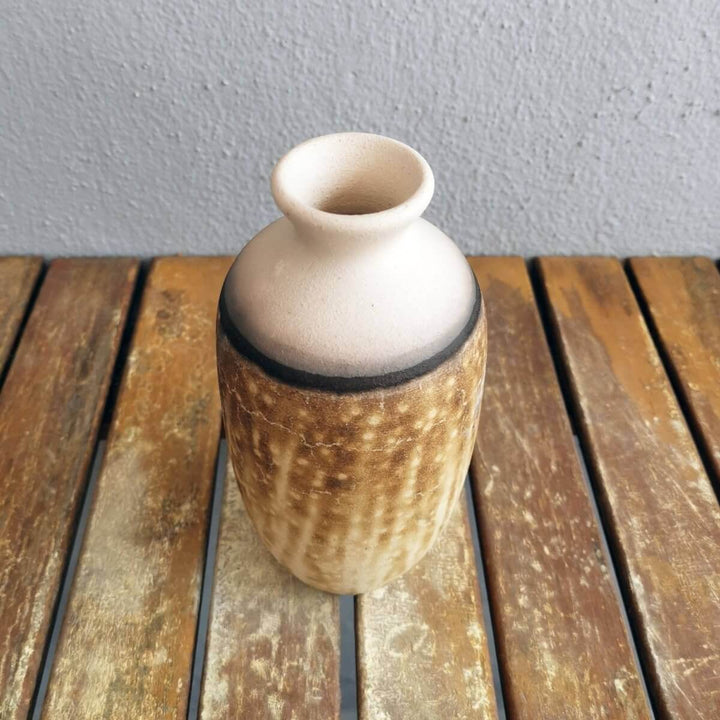 Koban Ceramic Raku Pottery Vase with Water Tube by RAAQUU