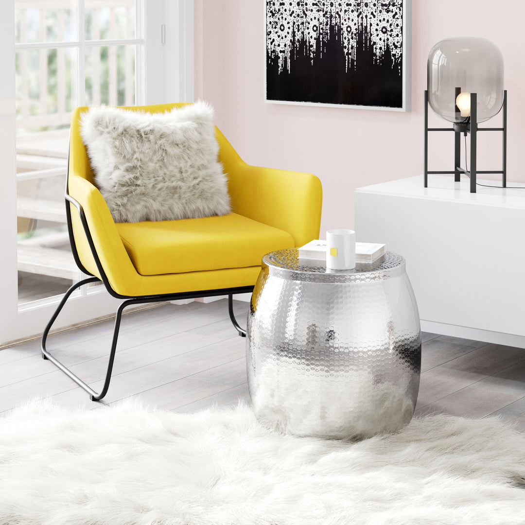 The Solo Side Table Silver  Era and Style Inspired Home Decor 1