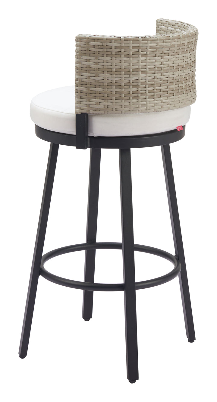 The Midnight Wave Barstool White  Era and Style Inspired Home Decor 1