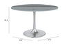 The Star City Dining Table Gray & Silver  Era and Style Inspired Home Decor 1