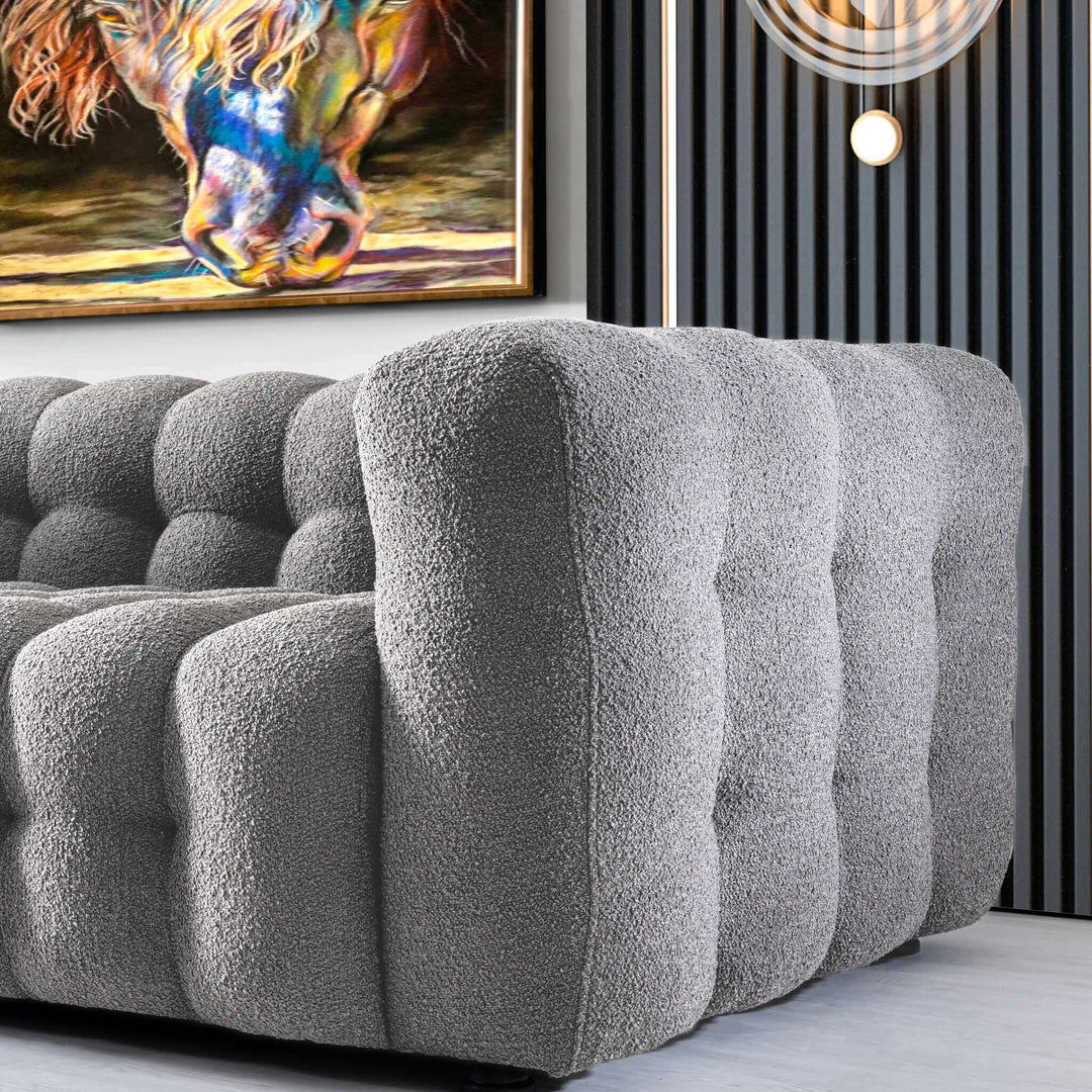 The Eden Modern Tufted Chesterfield Boucle Fabric Sofa Era and Style Inspired Home Décor 4