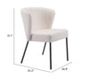 The Aimee Dining Chair (Set of 2) Cream  Era and Style Inspired Home Decor 1