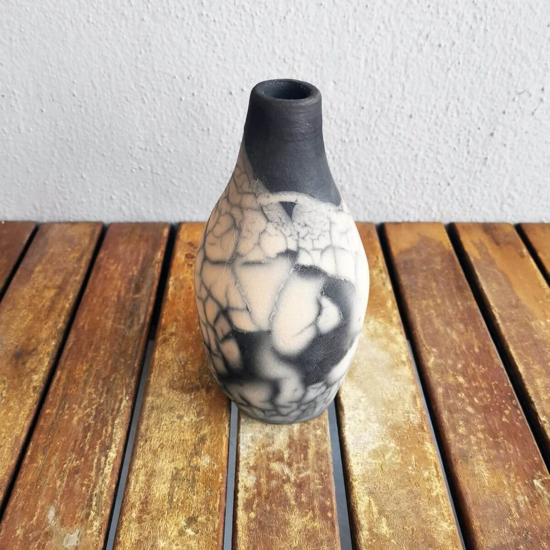 Natsu Ceramic Raku Pottery Vase by RAAQUU