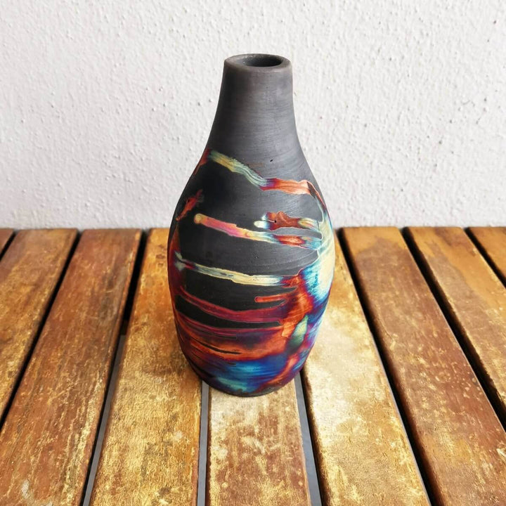 Natsu Ceramic Raku Pottery Vase by RAAQUU