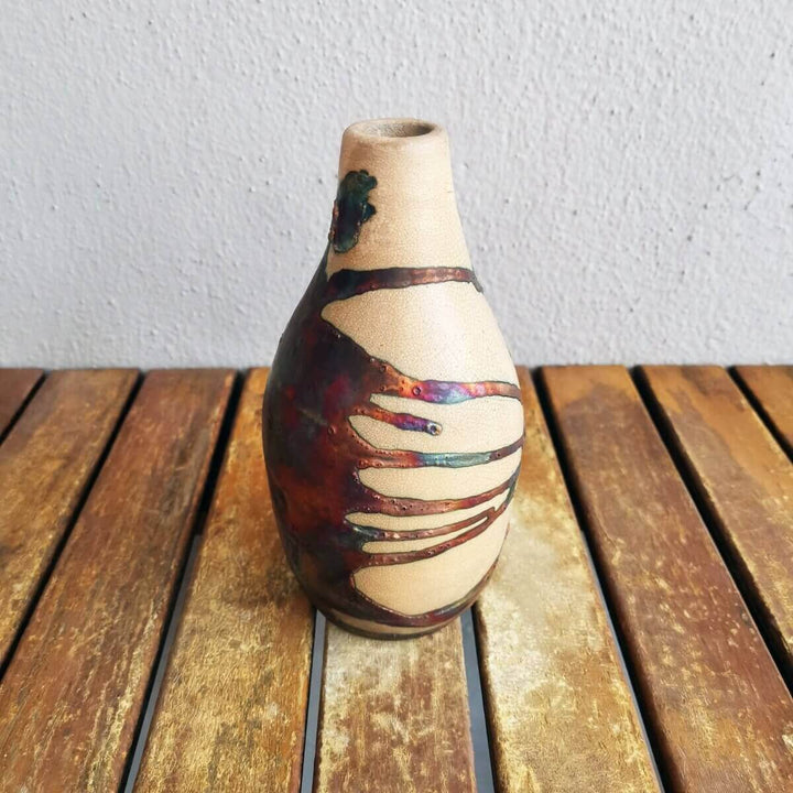 Natsu Ceramic Raku Pottery Vase by RAAQUU