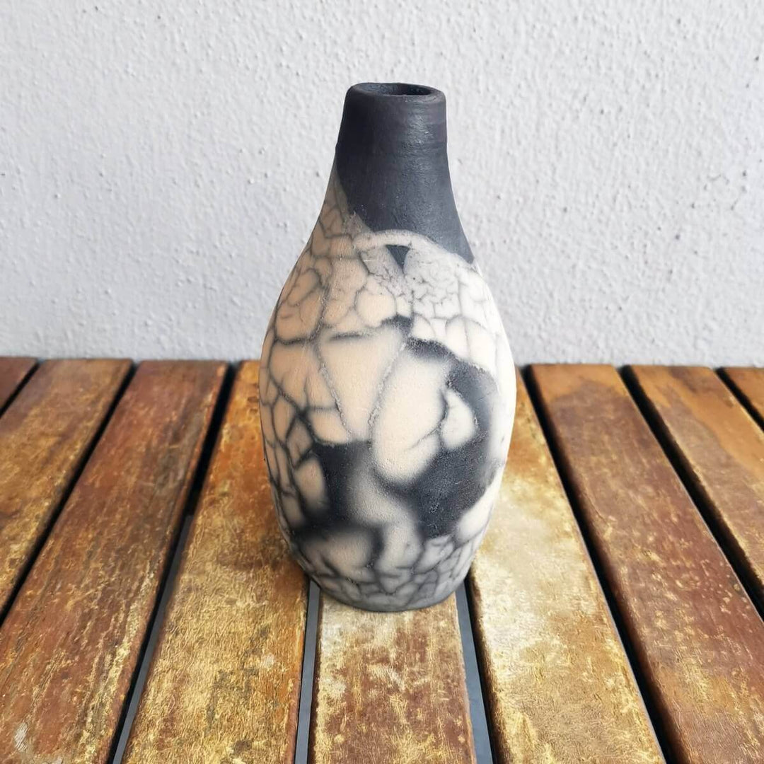 Natsu Ceramic Raku Pottery Vase by RAAQUU