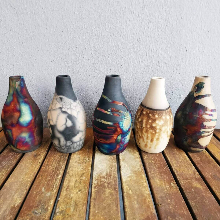 Natsu Ceramic Raku Pottery Vase by RAAQUU