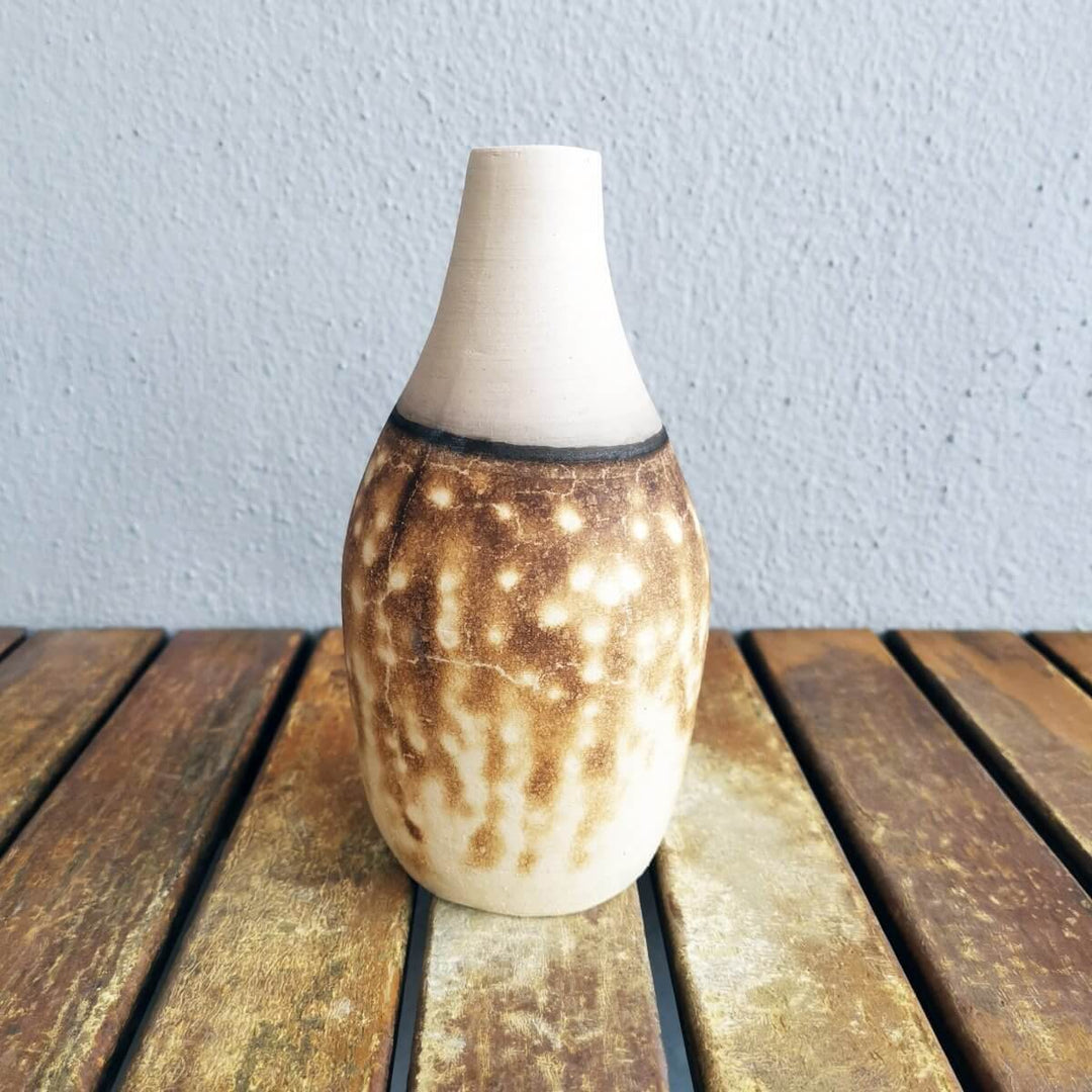 Natsu Ceramic Raku Pottery Vase by RAAQUU