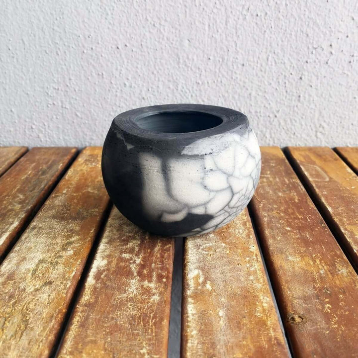 Nikko Ceramic Raku Pottery Vase by RAAQUU