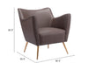 The Zoco Accent Chair Espresso  Era and Style Inspired Home Decor 1