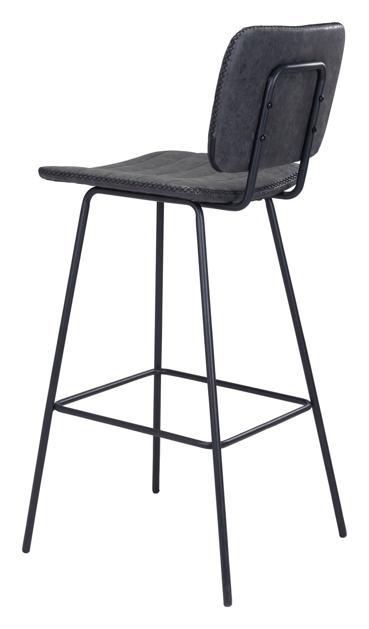 The Boston Barstool (Set of 2) Vintage Black  Era and Style Inspired Home Decor 1