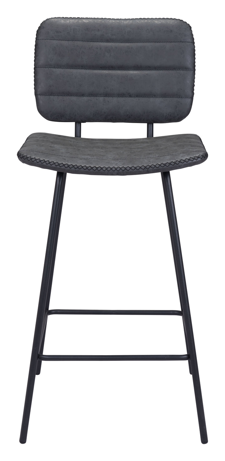 The Boston Counter Stool (Set of 2) Vintage Black  Era and Style Inspired Home Decor 1