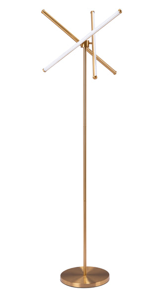 The Garza Floor Lamp Brass