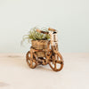 Bicycle Rattan Planter, medium - Handmade Planters