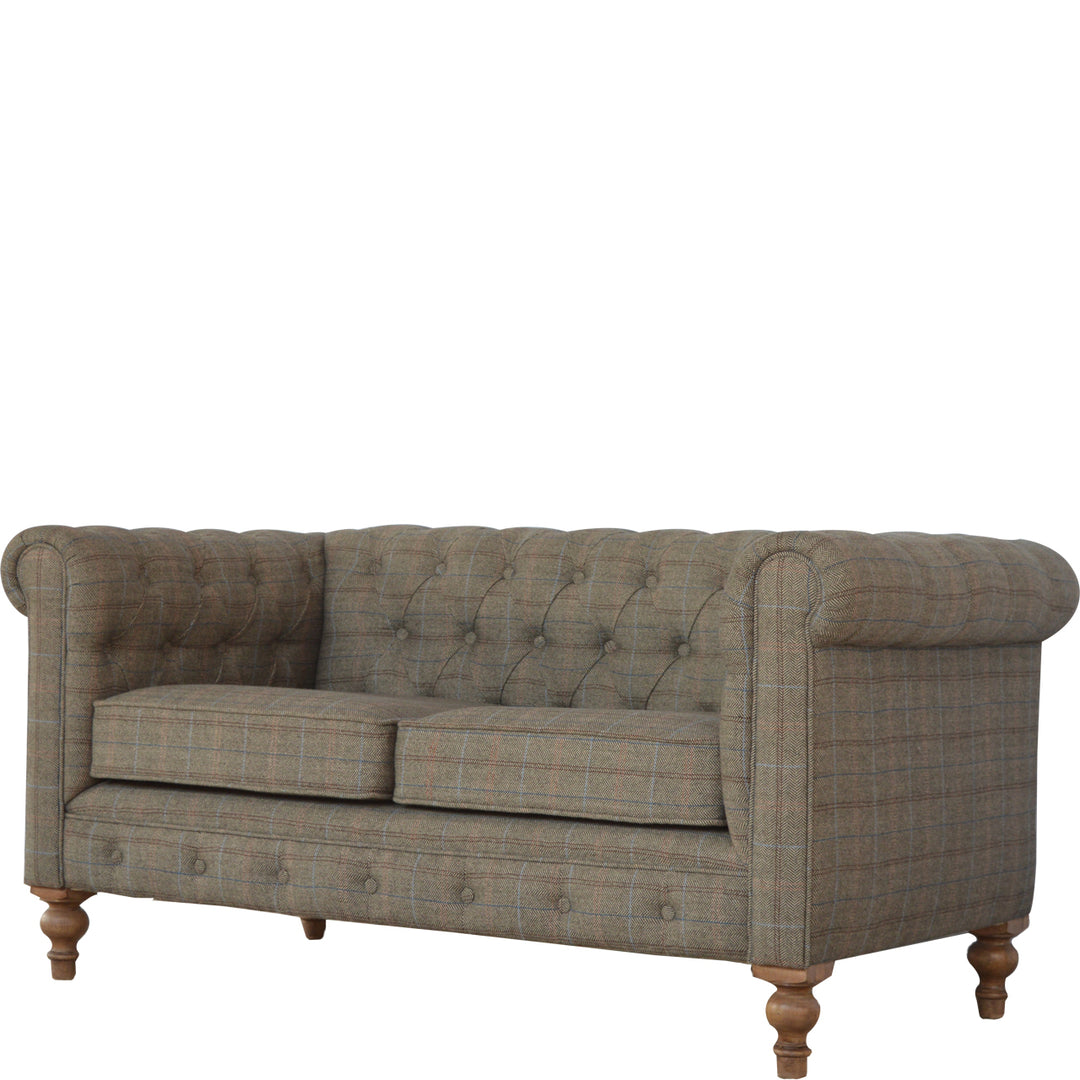 Multi Tweed 2 Seat Chesterfield