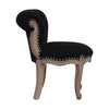 Black Velvet Studded Chair