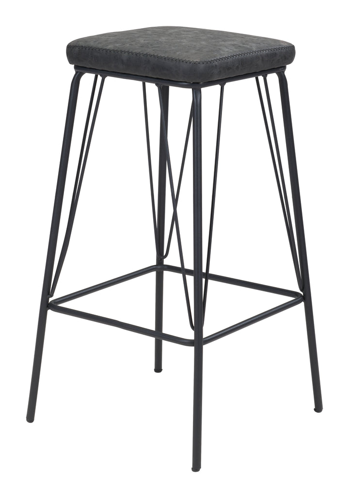 The Samuel Barstool (Set of 2) Vintage Black  Era and Style Inspired Home Decor 1