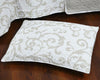 Floral White Freesia Vineyard Elegant Coverlet Bedspread Set